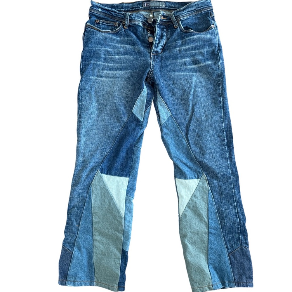 Size 28 JOES low-rise denim patch work jeans